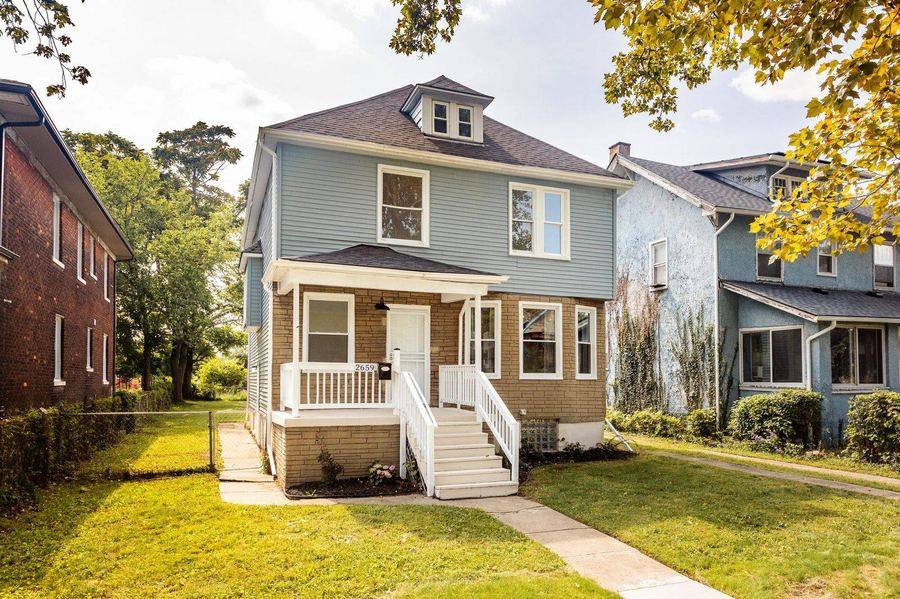 House exterior after rehab, Detroit