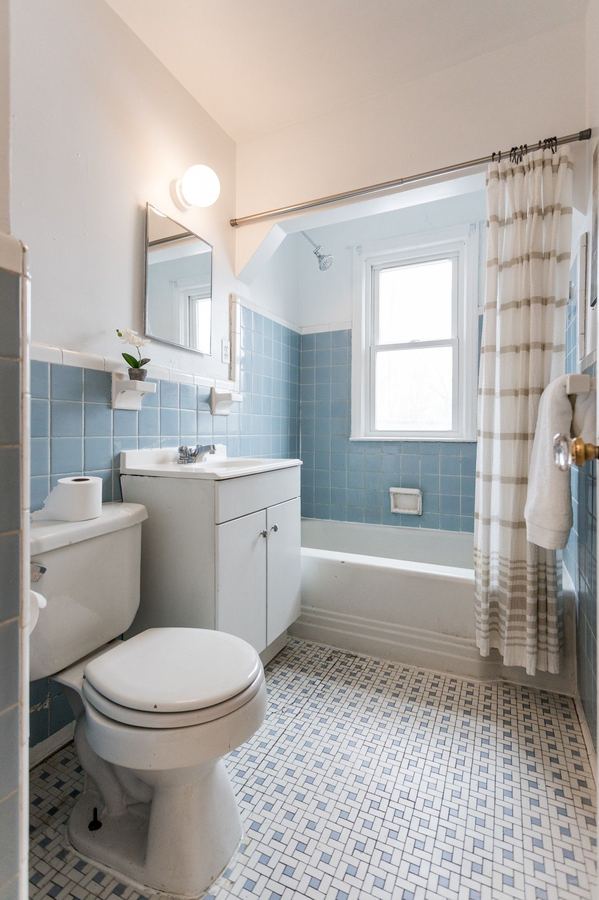 Bathroom after rehab, Detroit