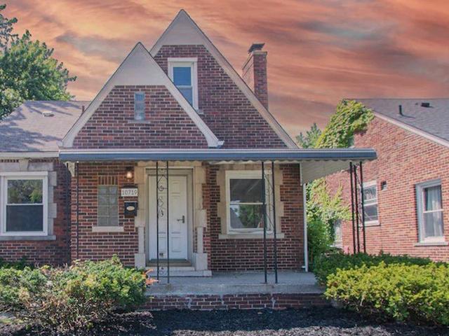 Exterior of a recently sold home in Detroit