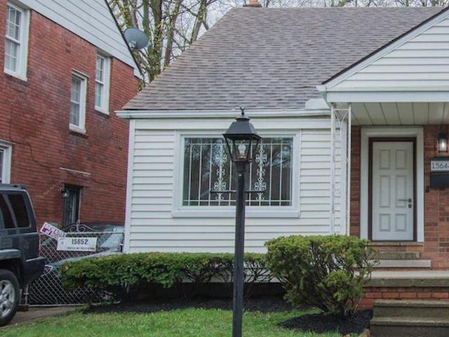 Exterior of a recently sold home in Detroit