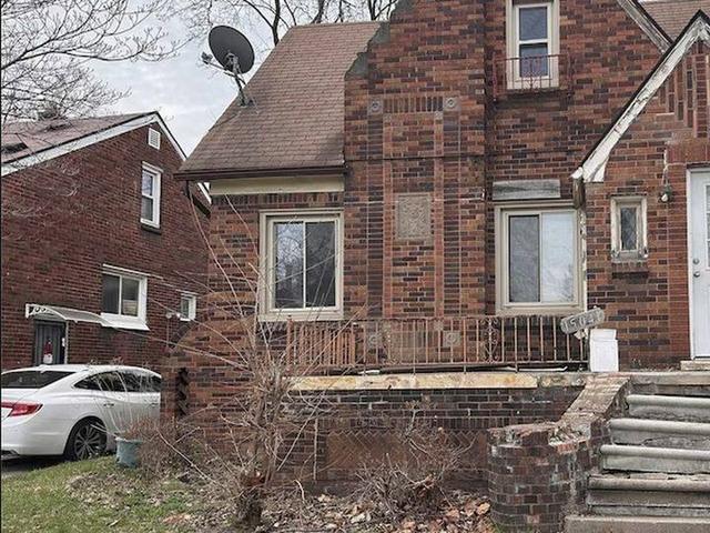 Exterior of a recently sold home in Detroit