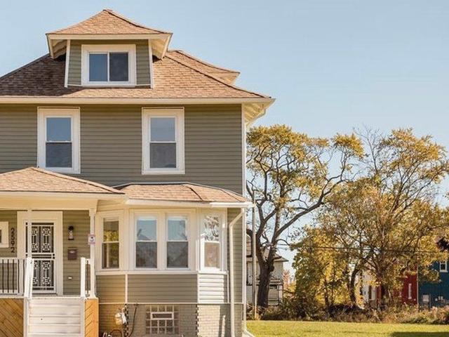 Exterior of a recently sold home in Detroit